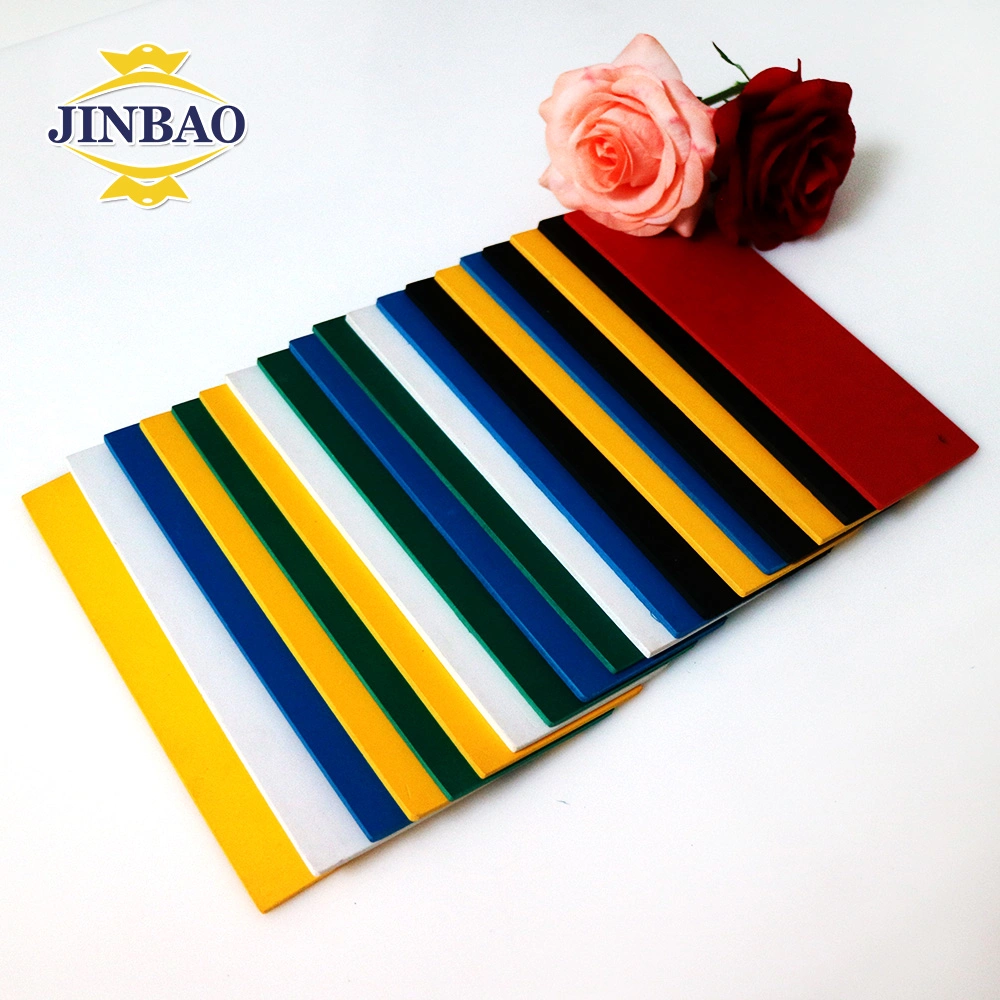 Jinbao Decorative Waterproof Cabinet 10mm 12mm 18mm Exterior Wall Panel Rigid Flexible Expanded Making Sheets Free Pvc Foam Board